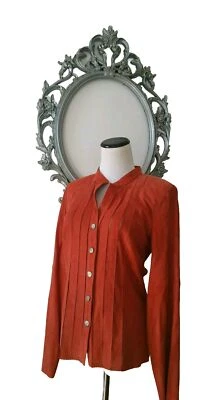 Chaqueta Worth $997.00 Abrigo Para Mujer 100% Cuero Genuino Nuevo Talla 8 Mediano  Foto 1 de 4