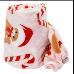 2 Christmas Throw Blanket 50in x 60in - Picture 1 of 4