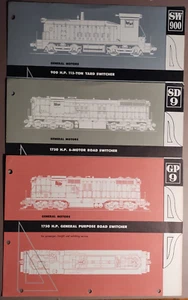 (3) GM General Motors Railroad Locomotive Switcher Brochures circa 1955 B5-100 - Picture 1 of 10