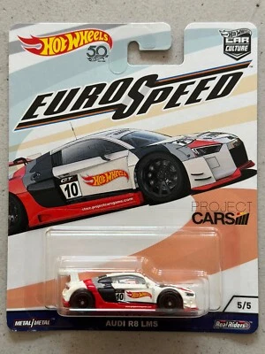 Audi R8 LMS 2017 Hot Wheels Euro Speed Car Culture Real Riders Foto 1 de 3