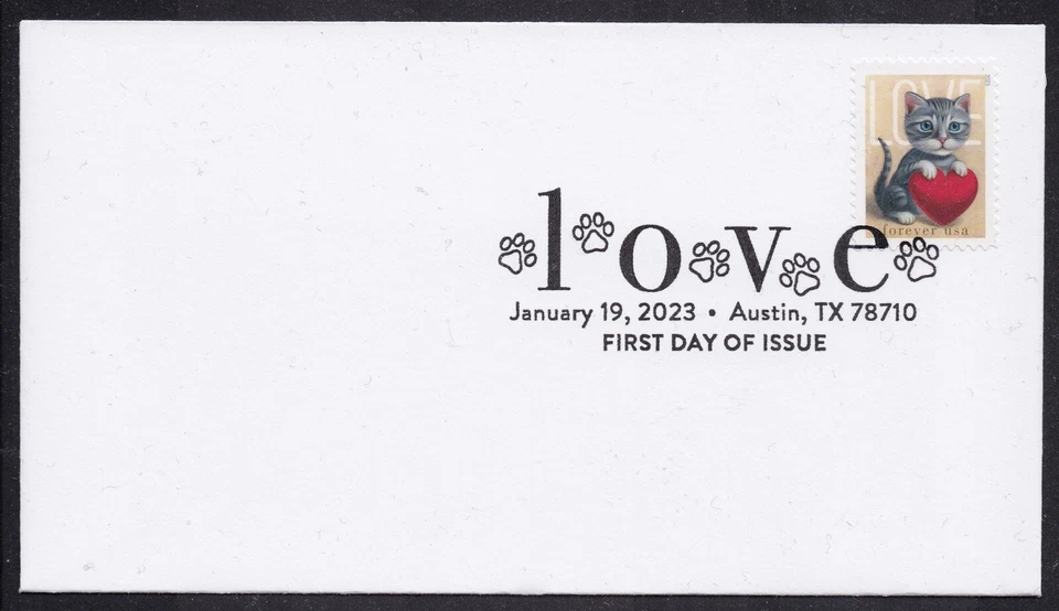 US 5745 Love Kitty BWP FDC 2023 - Image 1 of 1