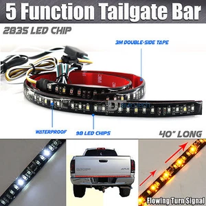 Sequential Flowing Signal Light LED Strip Tailgate Bar Brake Reverse Truck SUV - Picture 1 of 8