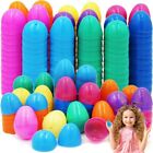 Fillable Easter Eggs with Hinge Bulk Colorful Bright Plastic Easter Eggs