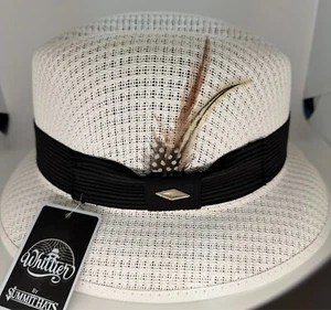 Brim Lowrider Hat Fedora Whittier Edition White - Picture 1 of 3
