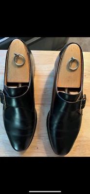 Peal & Company for Brooks Brothers Monk Strap Black 9D - Image 1 of 4