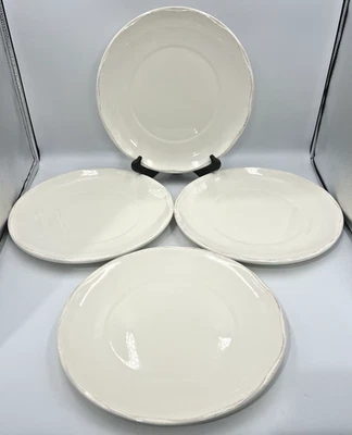 4 Better Homes & Gardens Heritage Collection White Earthenware Dinner Plates 11" - Image 1 of 4