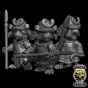 Mousle Samurai con Lanzas | Ideal para juegos de rol de fantasía - Imagen 1 de 1