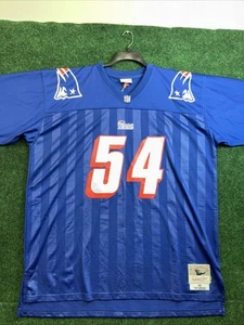 NFL NEW ENGLAND PATRIOTS Men Jersey 3XLT 1996 TEDY BRUSCHI #54 Mitchell And Ness - Picture 1 of 8