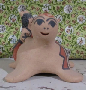 VTG Native American Jemez Pueblo TURTLE Storyteller by Felicia Fragua (F.F.) - Picture 1 of 6