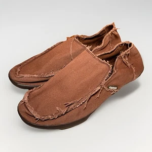 Mocassini uomo Crocs Santa Cruz scarpe slip on tela marrone M13 10128 - Foto 1 di 8