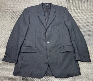 Vintage Chaps Ralph Lauren Blazer 44T Navy Wool Purple Lining Canada Foley’s - Picture 1 of 21