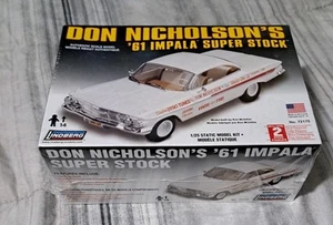 Kit plastica Don Nicholsons 1961 Chevrolet Impala Super Stock Lindberg scala 1/25 - Foto 1 di 2