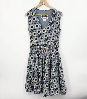 Vestido Corazón Effies Mediano Floral Retro Rockabilly Indie Elastizado Capricho Cabaña Foto 1 de 4