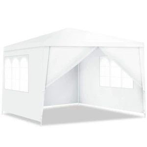 Tangkula 10'x10' Baldachinzelt, Party Hochzeit BBQ Zelt, Schwerlast Pavillon Unterstand... - Bild 1 von 8