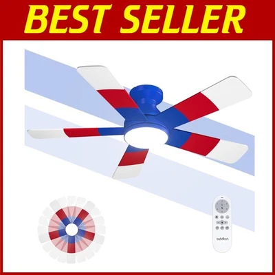 Energy Efficient Kids Ceiling Fan with Colorful Blades - Image 1 of 4