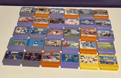 VTech V Smile Game Cartridges Large Lot of 30 Toy Story Cars Little Einsteins - Image 1 of 4