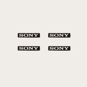 4Pcs Hard plastic Sticker SONY replacement Badge Logo  Camcorder DIY Decoration - Picture 1 of 6