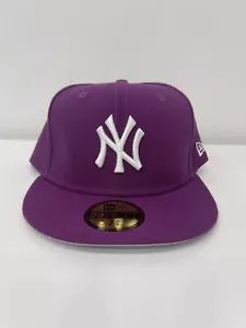 NY Yankees New Era 59Fifty MLB Sparkling Grape Purple Fitted Cap Hat 7 7/8 - Picture 1 of 4
