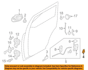 FORD OEM Lock -Rear Door-Bezel Right 7L1Z7826552A - Picture 1 of 2