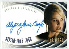 FARSCAPE 2004 THROUGH THE WORMHOLE A37 Alyssa-Jane Cook Gilina Renaez AUTOGRAPH