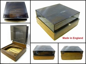Vintage HMV Wooden Turntable Enclosure for BSR Garrard (Made in England) - Picture 1 of 10