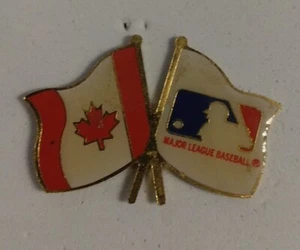 CANADA & USA Flag Pin - NEW OLD STOCK - Circa 1991 MLB Licensed - Picture 1 of 1