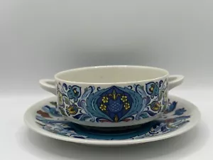 3 Stück Villeroy Boch Izmir 1973 Suppenschale Suppen Tasse Untertasse Teller - Bild 1 von 9