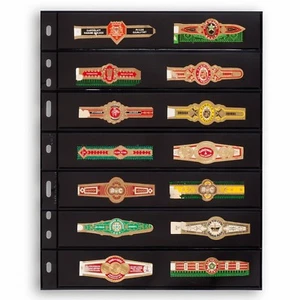 Lot of 10 Lighthouse 7S OPTIMA Pages 7 Pocket BLACK For 4-Ring Optima Binder NEW - Picture 1 of 2