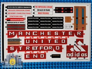 Lego Creator STICKER SHEET ONLY for set 10272 Old Trafford - Manchester United - Picture 1 of 1