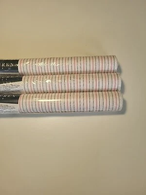 Ralph Lauren Classics Wallpaper 3 ROLLS  Striped -Double Roll LCW29336 Vinyl - Image 1 of 4