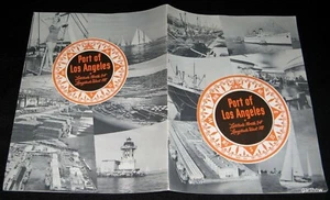 HAFEN VON LOS ANGELES 1950ER BILDLICHE WERBEBROSCHÜRE * FOTOS VERSAND & HAFEN - Bild 1 von 3