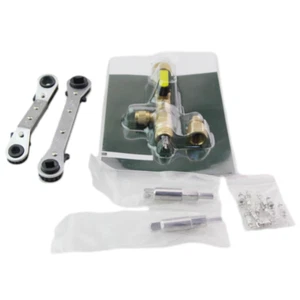 Kit de llave de trinquete herramienta de reparación removedor de núcleo instalador válvula de aire acondicionado - Imagen 1 de 3