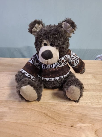 Mascot Factory Big Cozy Bear plush with Sweater and Hershey Bears Logo Cover