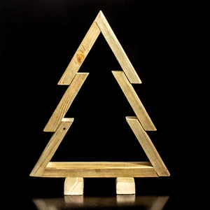 Ornamento albero di Natale in legno fatto a mano - Foto 1 di 3