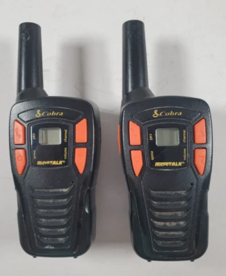 Cobra CXT195 16 Mile Micro Talk 2-Way Walkie Talkies 2 Pack Tested Works - Image 1 of 4