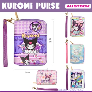 Kuromi Purse 13cm Girls Wallet Gift Cartoon Kuromi White Dog Coin Bag Wallets - Bild 1 von 7
