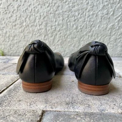 Bernardo Eloisa Arco Ballet Cuero Plano Negro 7.5M Para Mujer Foto 1 de 4