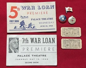 WWII Homefront Lot War Loan Theatre & Iron Lung Exhibit Tickets Pins Athens GA - Picture 1 of 7
