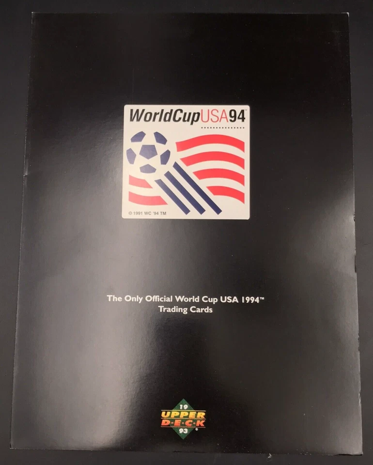Carpeta de hojas de venta de fútbol de Estados Unidos de colección 1993 Upper Deck World Cup Chris Henderson Foto 1 de 4