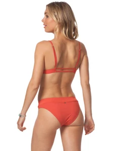 RIP CURL PREMIUM SURF CHEEKY HI CUT BIKINI BOTTOM RUST MEDIUM M - GSIZO1 - Picture 1 of 3