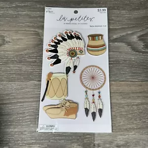 The Paper Studio La Petites Dimensional Stickers 5 PC Native American Scrapbook - Picture 1 of 5