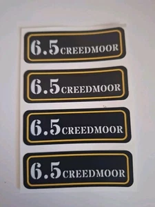 (4) Etiquetas adhesivas de vinilo adhesivas para latas de munición. 6,5 CREEDMOORE - Imagen 1 de 4