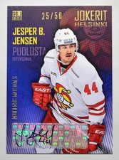2016-17 KHL Jokerit Helsinki Autograph #JOK-AUT-009 Jesper B. Jensen 25/50