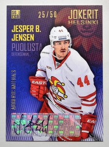 2016-17 KHL Jokerit Helsinki Autograph #JOK-AUT-009 Jesper B. Jensen 25/50