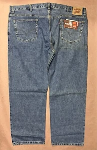 Vintage Levis 505 Jeans, Blue Regular Fit, Big And Tall Deadstock NWT Size 50x30 - Picture 1 of 3