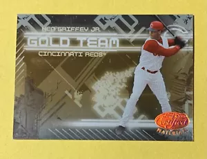 KEN GRIFFEY JR. / REDS / 2005 LEAF CERTIFIED MATERIALS "GOLD TEAM" INSERT #GT-12 - Picture 1 of 2