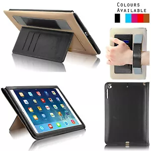 New Genuine Apple iPad Leather Flip Case Wallet Protective Cover with Hand Strap - Picture 1 of 43