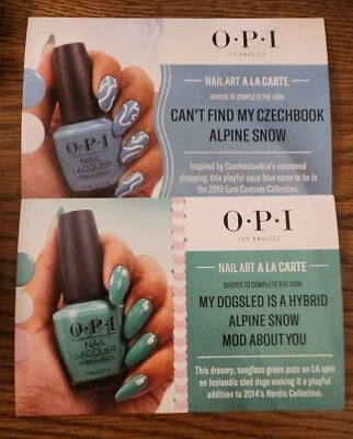 40th Anniversary "NAIL ART a la CARTE" Cards 40 Tutorials O•P•I - Image 1 of 4