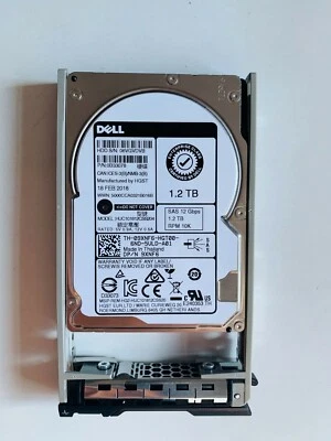 DELL 9XNF6 09XNF6 1.2TB 12G 10K SFF 2.5" SAS HDD HARD DRIVE For R610 R630 R710 - Image 1 of 4