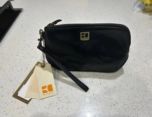 Hugo Boss Orange ‘Arabelle’ Black Leather Makeup Bag BNWT RRP £89 - Picture 1 of 12